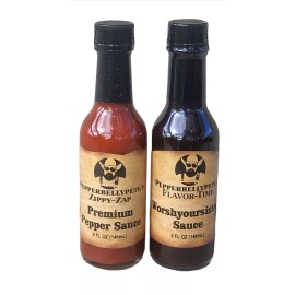 PEPPER BELLY PETE'S ULTIMATE COMBO 1 ZIPPY-ZAP & 1 WORSHYOURSISTE