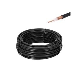 Vecys RG58 RF Coaxial Coaxial Cable 49.2FT/15M