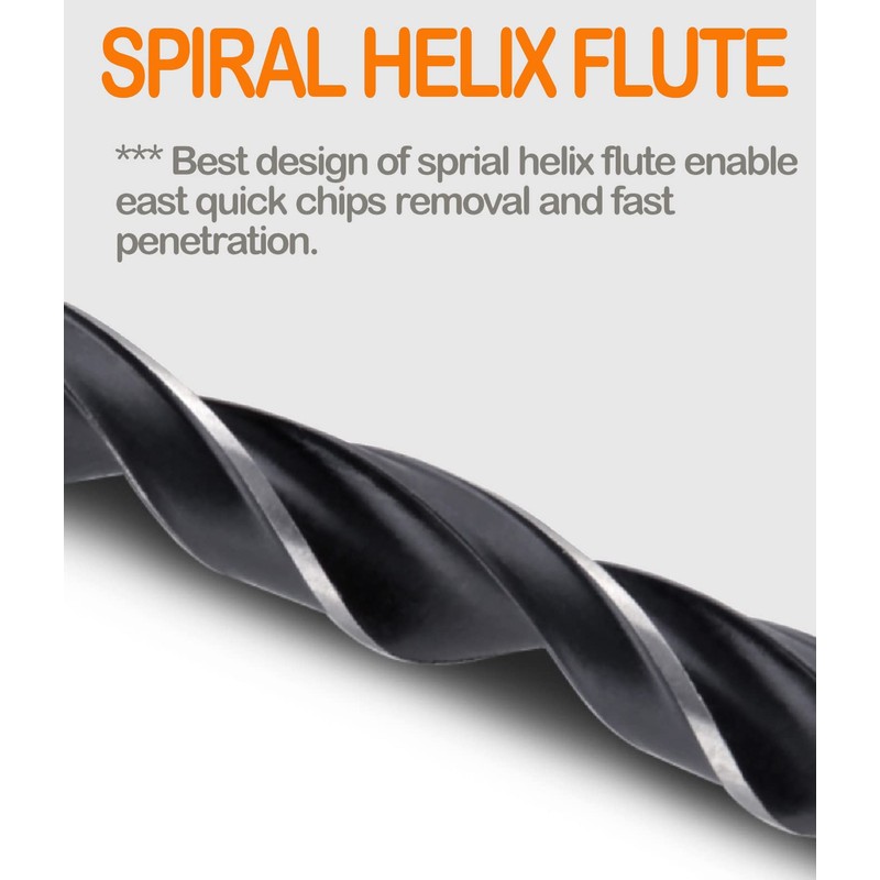 Brad Point Woodworking 60Pcs Drill Bit Set Drill for Hardwood