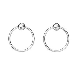 Sterling Silver Cartilage Earrings Piercing Earring Nose Rings Hoop for Women Men