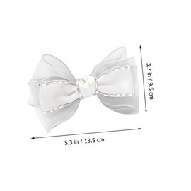 Healvian Rhinestone Bow Hair Clip for Women Elegant Hair Barrette Decoration for Weddings Parties and Everyday Use Durable and Stylish Bow Design Hair Accessory