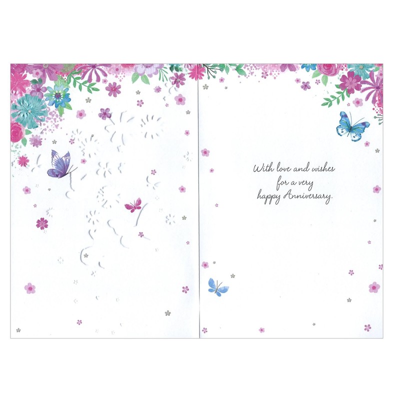 Sister & Brother-in-law Anniversary Card - Couple Wedding - Size: