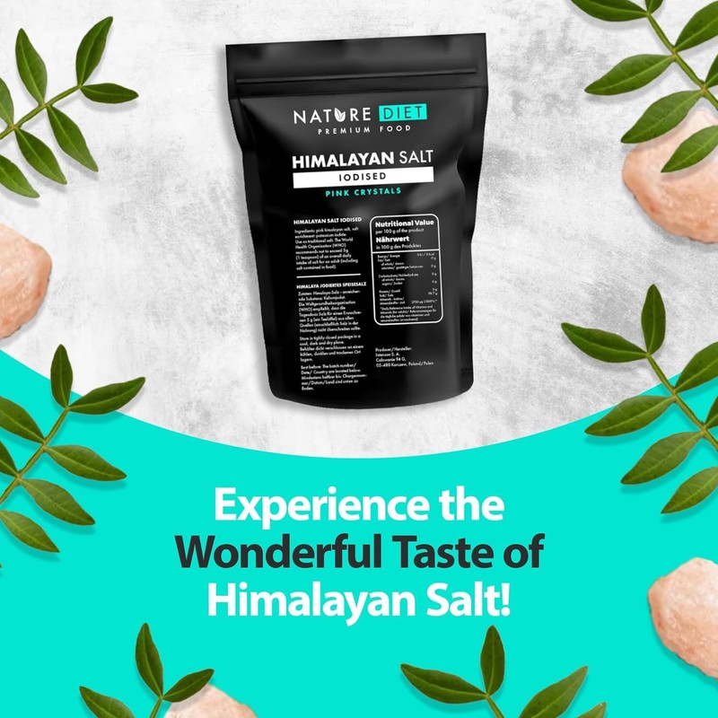 Nature Diet - Himalayan Salt from Pakistan, 1000 g, Pink