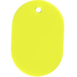 Nishi Kei BN-SY Small Number Tags, Yellow, Pack of 100