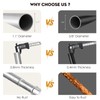 Haryaers Silver Long Curtain RodTension Shower Curtain Rods 30 to100