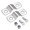 sourcing map Wall Mount Ceiling Mount Pipe Support, 304 Stainless
