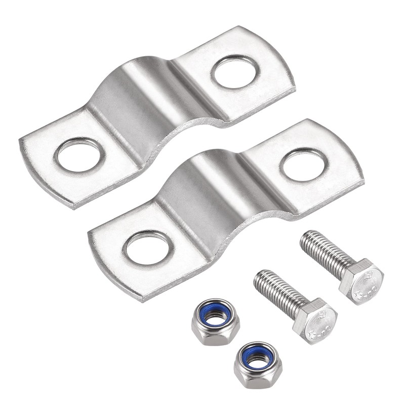 sourcing map Wall Mount Ceiling Mount Pipe Support, 304 Stainless