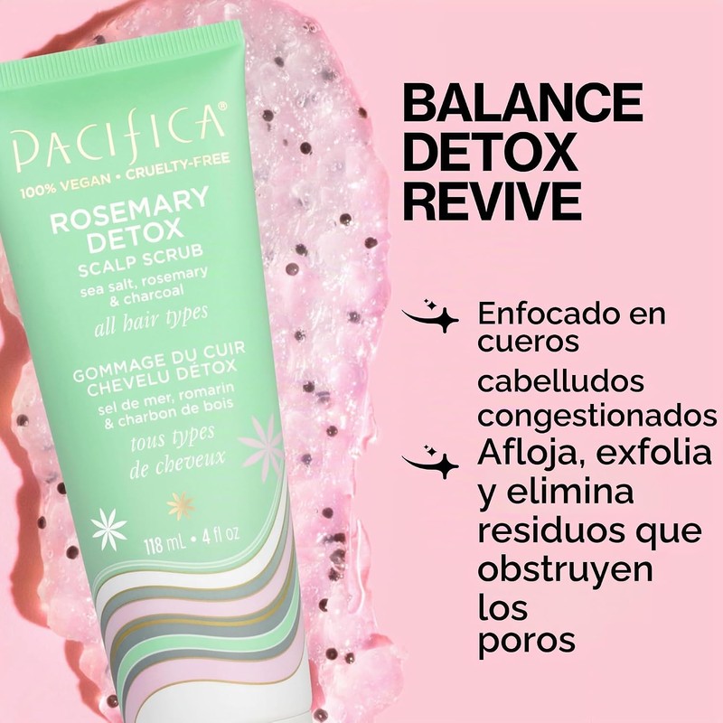 Pacifica Exfoliante Para Piel Cabelludo Desintoxicante Romero