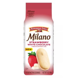Pepperidge Farm 🟢 New Limited Pepperidge Farm Milano Strawberry White Chocolate Cookies 7oz