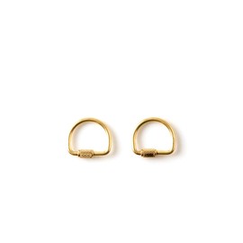 [Candy Design & Works] Lyman CHW-03 Screw Lock Key Ring - 3 Colors Available, brass (gold)