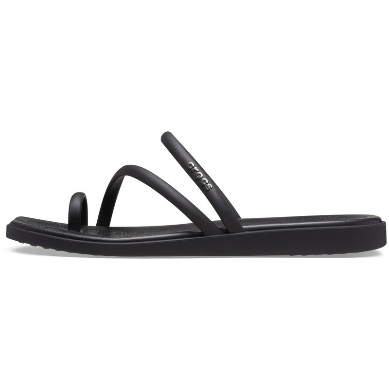 Crocs Women's Miami Toe Loop Sandal Black, 10