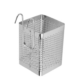 lurora2021 Cutlery Holder Stainless Steel Hanging Stainless Steel Drain Basket Chopsticks Utensils Drainer Cutlery Storage Cutlery Basket for Kitchen Chopsticks Fork Spoon 1 Piece (Single Grid)