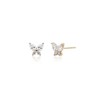 14k cubic butterfly earrings mini gold gift package that is