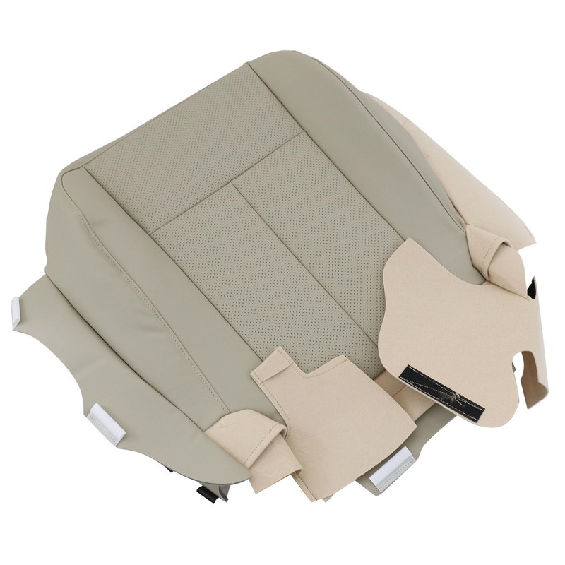 NLQR Front Driver Side Bottom Replacment Seat Cover Leather Tan