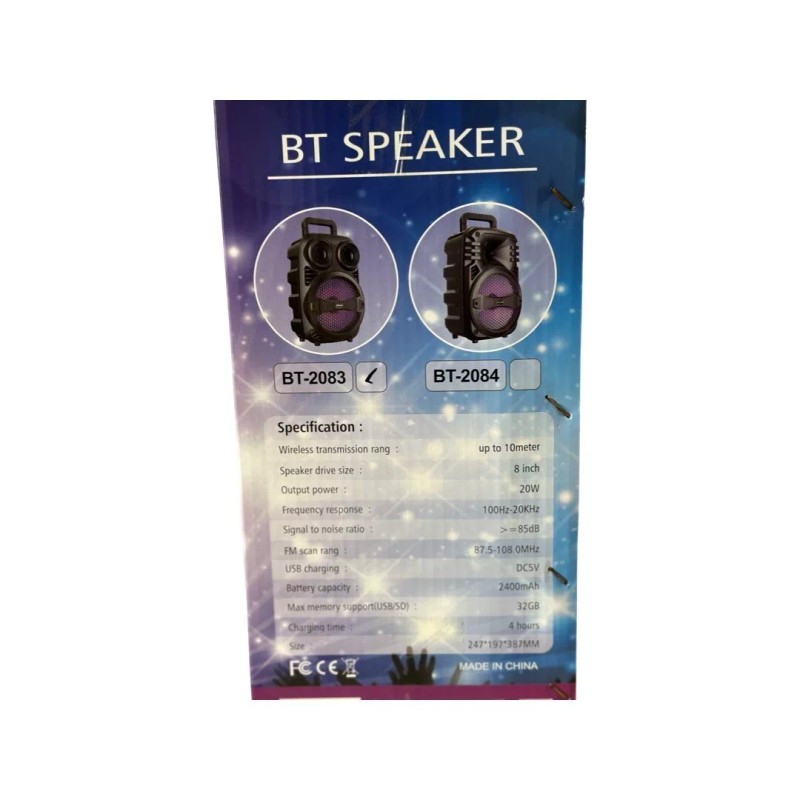 BT Bluetooth Speaker (BT-2083)