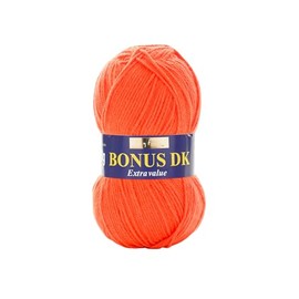 Hayfield Bonus DK Double Knitting, Bright Orange (981), 100g by Sirdar
