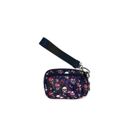 The Iris Carry All Wallet (#8036-5) - Color: Blooming Skulls