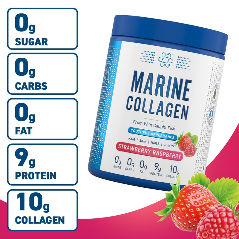 Applied Nutrition Marine Collagen Powder - Hydrolysed Collagen Protein, Healthy
