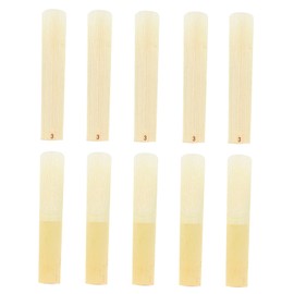 Premium Bb Clarinet Reeds Strength 3.0 with Protective Plastic Covers, 10-Pack for Professional Musicians