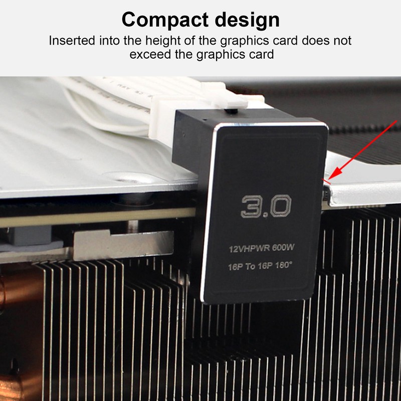 ATX 16Pin Male to 16pin Female 180 Degree Angled Adapter