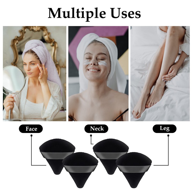 8 Pieces Triangle Makeup Powder Puff Make Up Sponge, Soft
