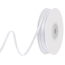 woric 91 Metres White Ribbon 3 mm Gift Ribbon White