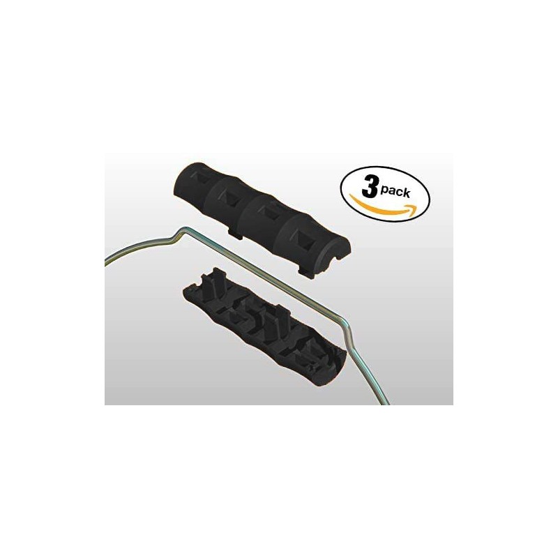 Snappy Grip Ergonomic Replacement Bucket Handles (3 Pack) - BLACK