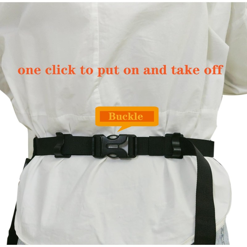 Waterproof Server Apron for Women with 7 Pockets,Quickly Put on