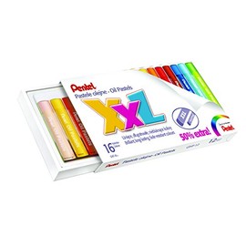 Pentel GHT Pastel Oil, 16 Colours