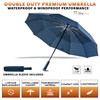 DryDay Umbrella Premium Umbrellas for Rain, Large 44” Windproof Double