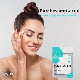 Dister Parches para Acné Invisibles 72 Unidades en Varios Tamaños Absorben Impurezas, Reducen Inflamación y Protegen la Piel Transparentes y Aptos para Uso Diario y Nocturno