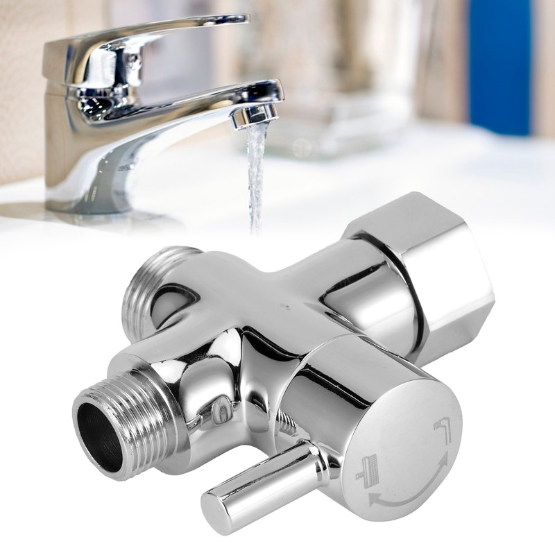 3Way Faucet Diverter Valve Bathroom Shower Parts for Handheld Showerhead