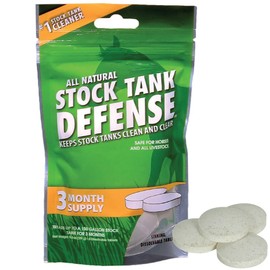 Airmax Stock Tank Defense, Livestock Water Trough Cleaner, Clean Drinking Tanks for Horse, Cattle, Goat & Chicken, Safe & Easy-to-Use Cleaning Tablet Treatment for Farming & Agricultural Use, 6 Tabs