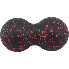 Risprsulen Black Peanut Massage Ball Double Lacrosse Massage Ball for Physical Therapy, Massage Tools and Equipment, Muscle Relax, Acupoint Massage