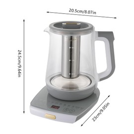WUSILILU 800W Electric Tea Kettle,0.48Gal Smart Tea Maker w/12 Functions & Egg Holder,Water Boiler for Home, Office, Restaurant