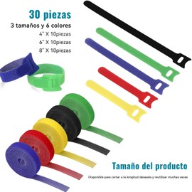 Kit de Gestión de Cables,100 Bridas Para Cables y 4 Organizadores de Cables,15 y 2 Rollos de Bridas Autoadhesivas,10 Bridas Para Cables,40+10 Bridas de Escritorio Para TV,Oficina (156, Ferroso)