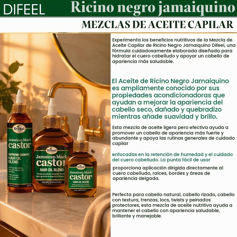 Difeel Superior Growth Jamaican Black Castor Premium Hair Oil 2.5