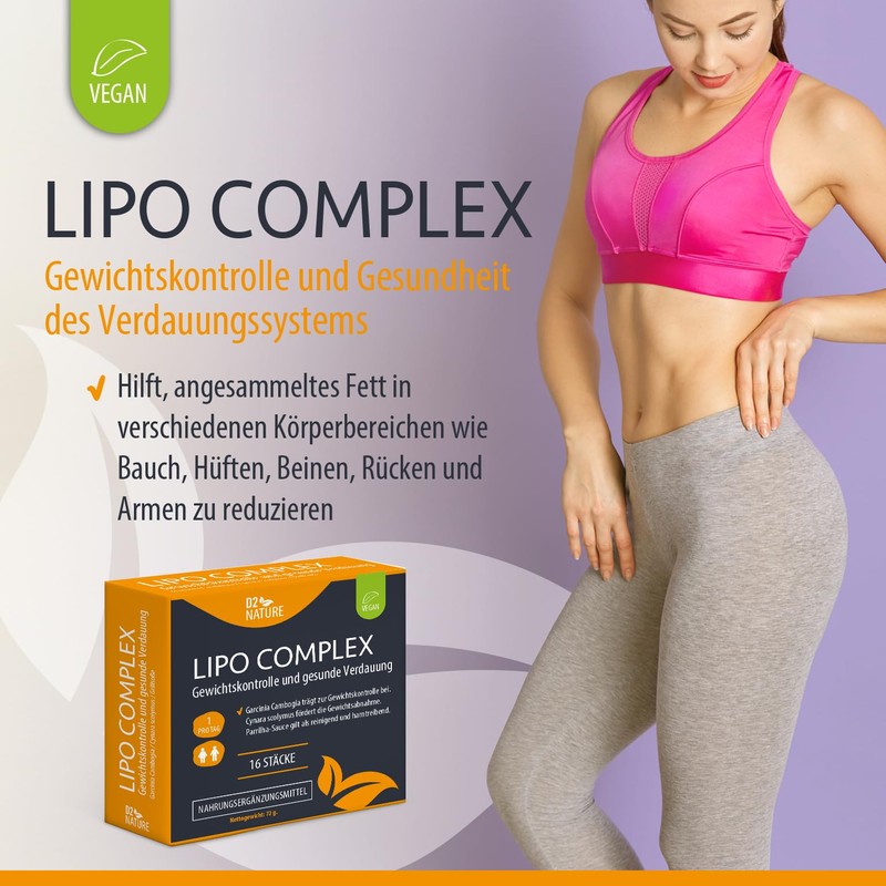 D2 Nature Lipo Complex - 16 sticks - helps control