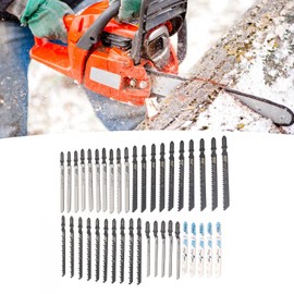 Jigsaw Blade Set, 40 Pieces High Speed Steel Reciprocating Saw Blades Wide Application Easy Installation for Wood and Plastic