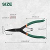 SPEEDWOX 9 inch Angle Tip Lock Ring Pliers for Transmission