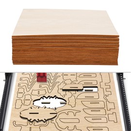 30 Pcs Plywood Basswood Sheets, Thin Plywood Wood Sheets for Crafts, Board for Wood DIY Home Decor, Basswood Sheets for Arts and Crafts, School Projects, Drawing, Painting (11.81*11.81in*0.12in, 30)