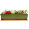 Artketty 12.1 Inch Large Succulent Planters Pots with Drainage Tray,