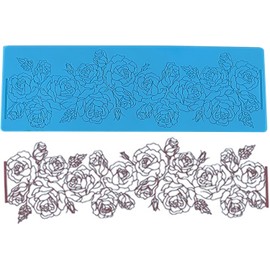 Moldes de silicona para decoración de pasteles, D