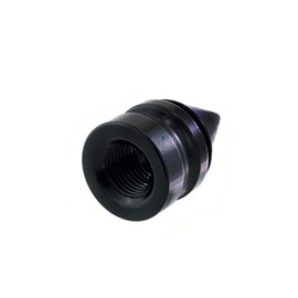 Tapones de válvula Lunsom con forma de cono para válvulas de agujero de la cubierta de los accesorios para la mayoría de vehículos y motocicletas, Negro