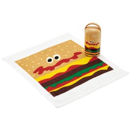 Skater OA5-A Hot Towel Set with Case, Burger Conx, 12.6 x 12.0 inches (32 x 30.5 cm)