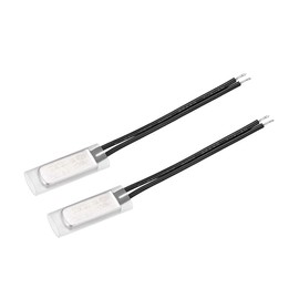 sourcing map KSD9700 Thermostat 105°C N.C 5A Metal Bimetal Temperature Control Switch Pack of 2