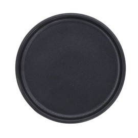 Tableware East Flat Round Plate 5" Red Soil Black