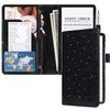 ACdream ACdream Server Books for Waitress with Zipper Pocket, Guest Book Note Pad, Cute Pocket Leather Money Organizer Wallet, Cash Check Bill Receipt Holder Presenter, Waiter Accessories Fit Server Apron, Glitter Black