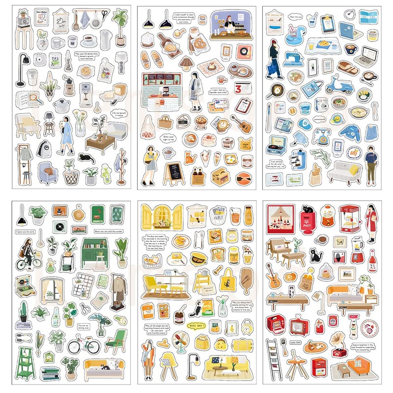Lemsoda Stickers, Stylish, Diary Stickers, Everyday Accessory Stickers, DIY Handmade