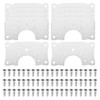 uxcell 10pcs Hinge Repair Kit, Cabinet Hinge Repair Plate with